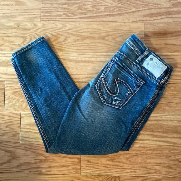 Silver Aiko Midrise Ankle skinny jeans - Picture 2 of 7